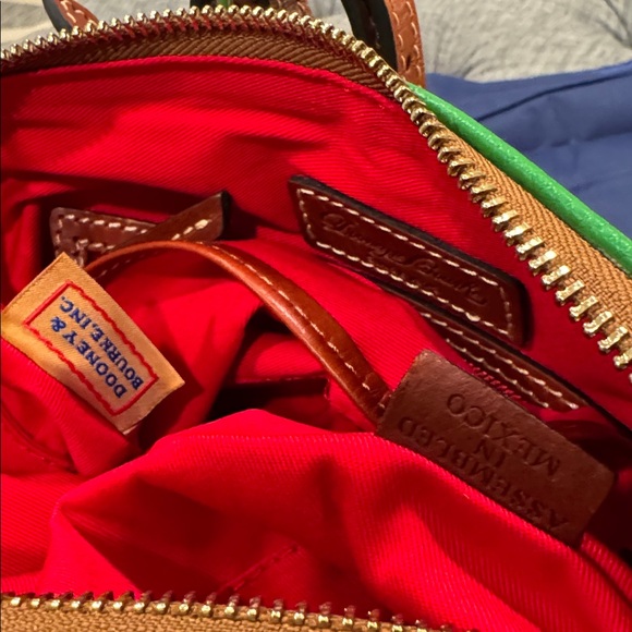 Dooney & Bourke Pebble Grain Green Leather Crossbody NWT - Picture 10 of 17